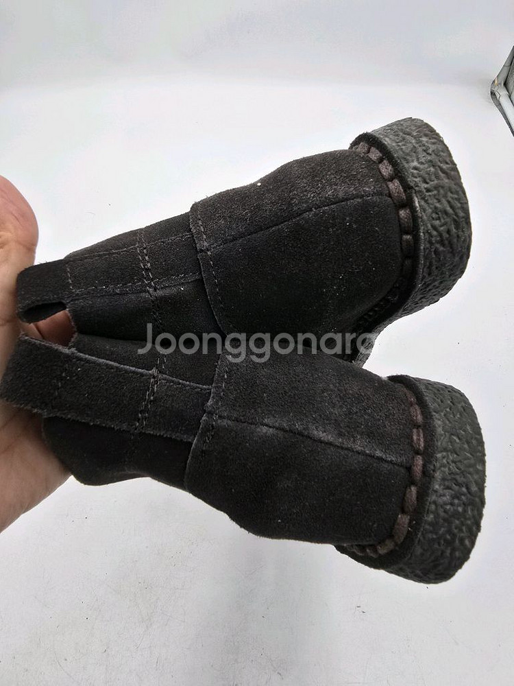 BEARPAW 여성 스웨이드 앵클부츠 240--6