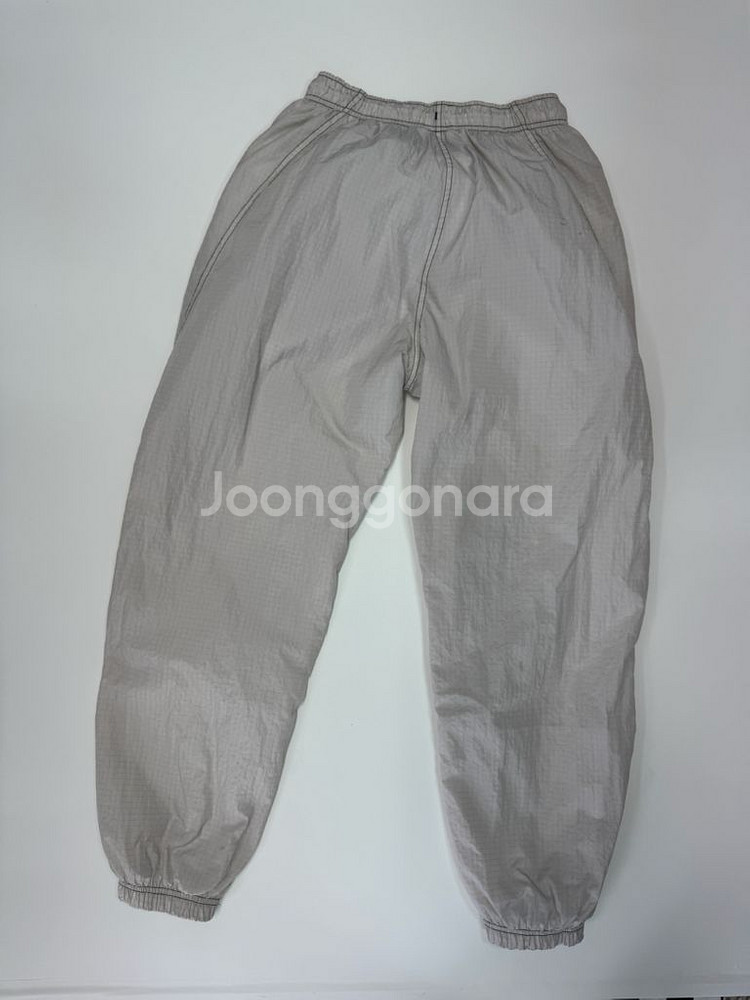 여성 나이키 메쉬 나일론 바스락 트레이닝 조거팬츠--1