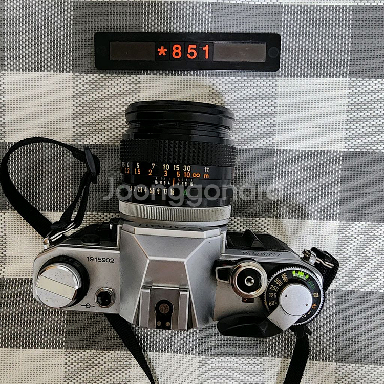 캐논 AE-1 필름카메라 실버바디 1.4 단렌즈--2