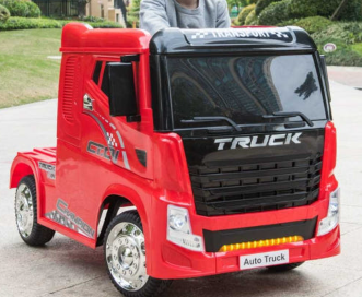 빨간색 컨테이너 트럭 어린이 전동차 새제품--0