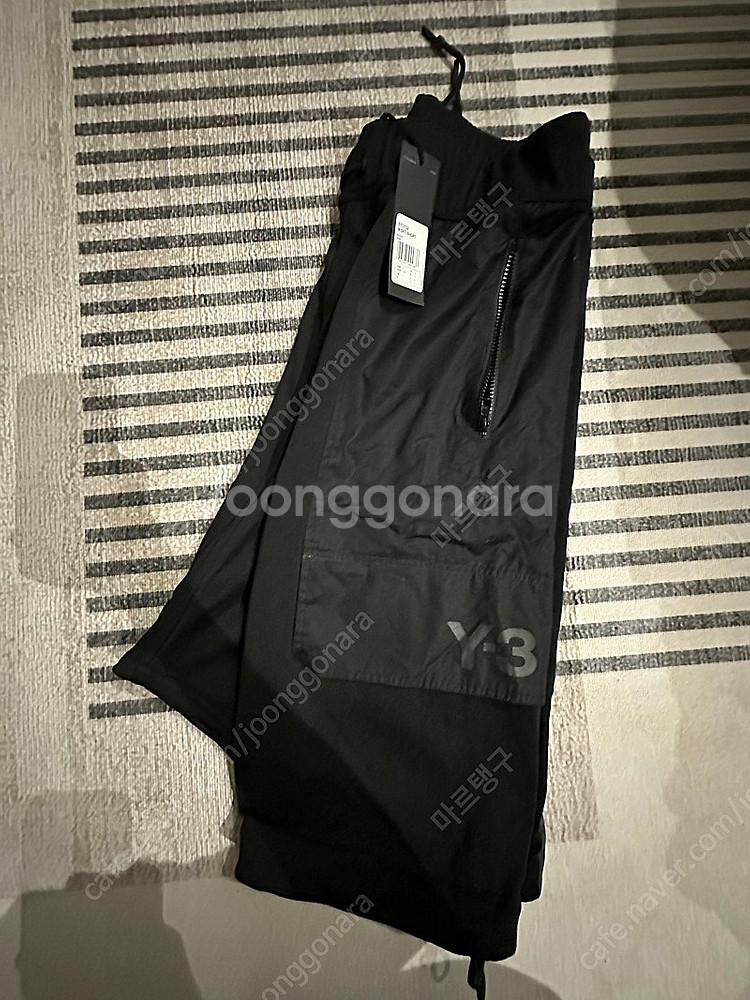 Y3 요지야마모토 블랙 카고팬츠 SHORTS--5