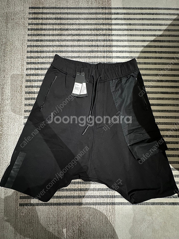 Y3 요지야마모토 블랙 카고팬츠 SHORTS--6