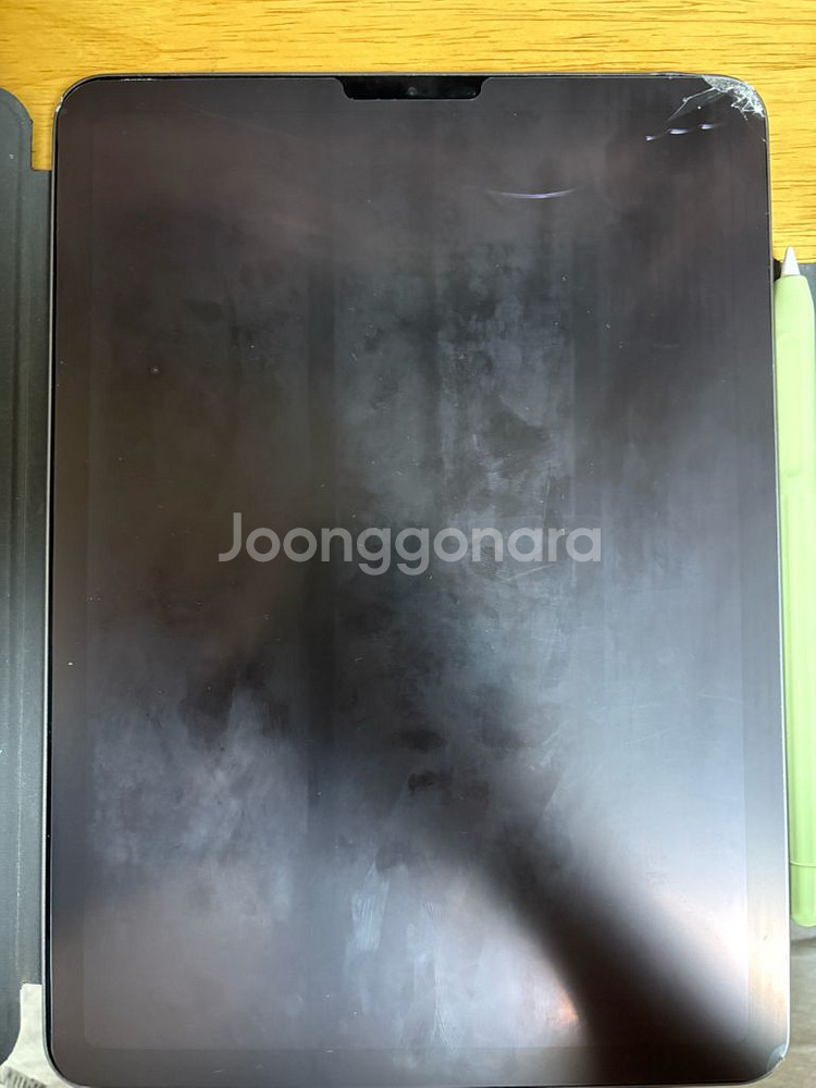 아이패드 에어5+짭슬펜슬+케이스+춘식이 파우치--1