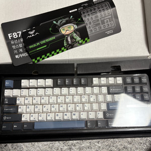 독거미 Aula F87pro 황축 기계식 키보드