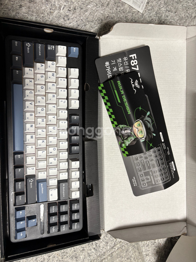 독거미 Aula F87pro 황축 기계식 키보드--3