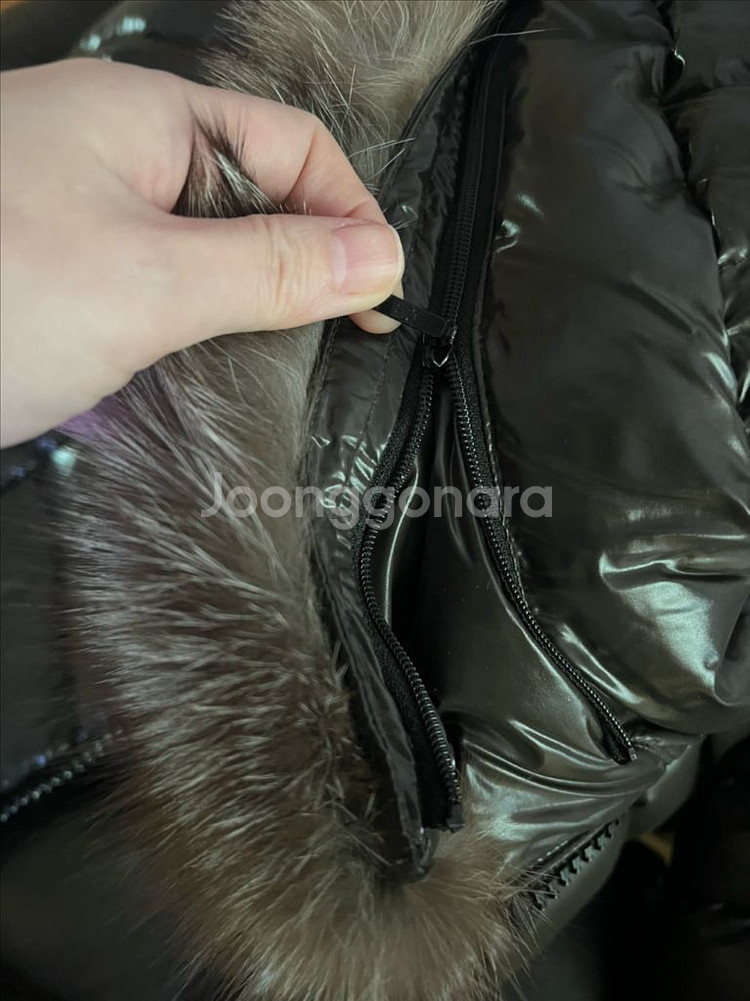 정품 몽클레어 롱패딩 1사이즈 - 리얼 라쿤퍼--7