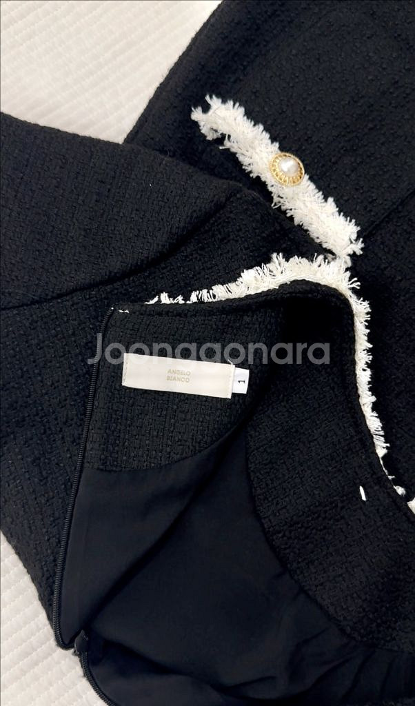 안젤로비안코 트위드 하객원피스--3