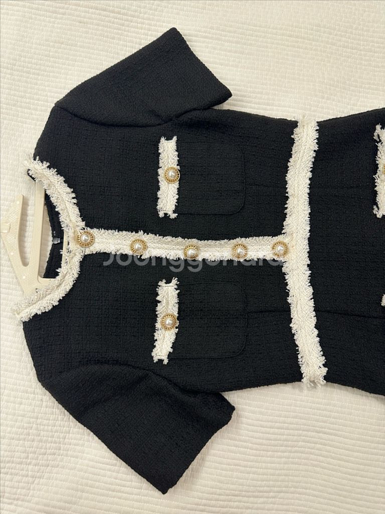 안젤로비안코 트위드 하객원피스--1