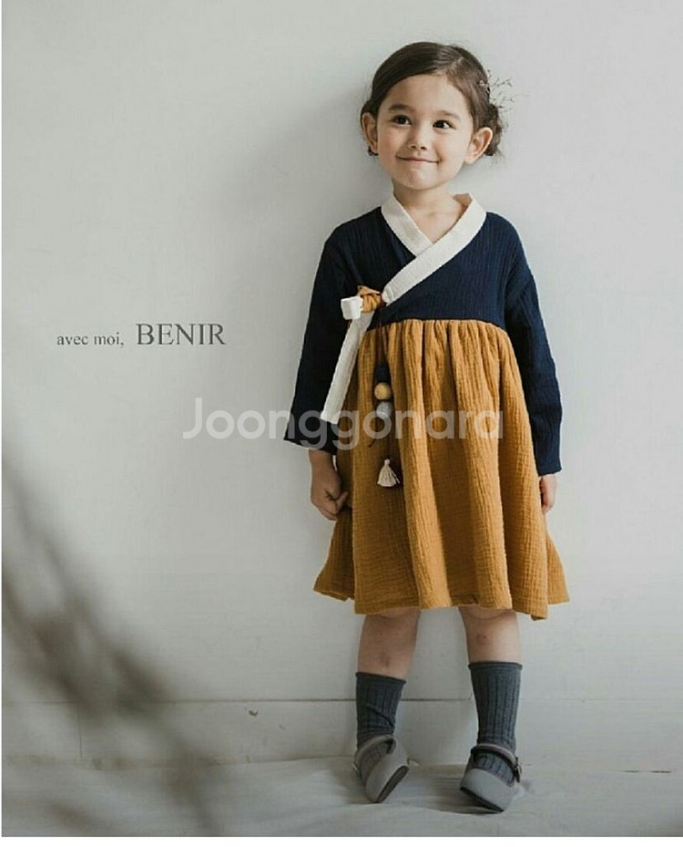 베니르 생활한복 여아 한복 L 6-7세 개량한복--0