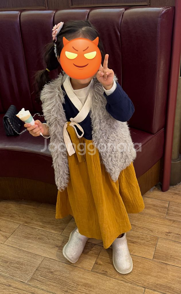 베니르 생활한복 여아 한복 L 6-7세 개량한복--1