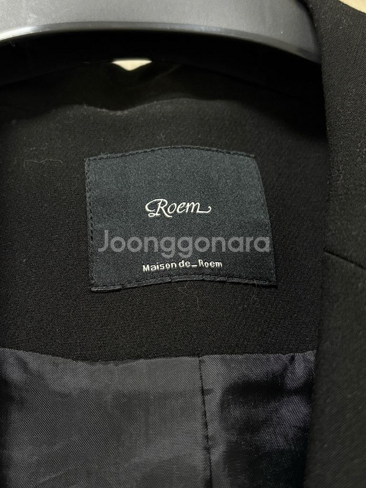 로엠 크롭 자켓 블랙 S--1