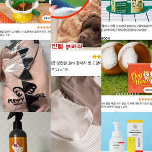반려용품 샴푸/치석제거/샴푸바/빗/옷/슬러우피터/탈취제
