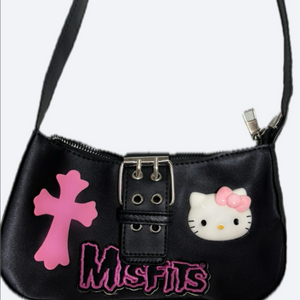 헬로키티 Misfits 블랙 미니백
