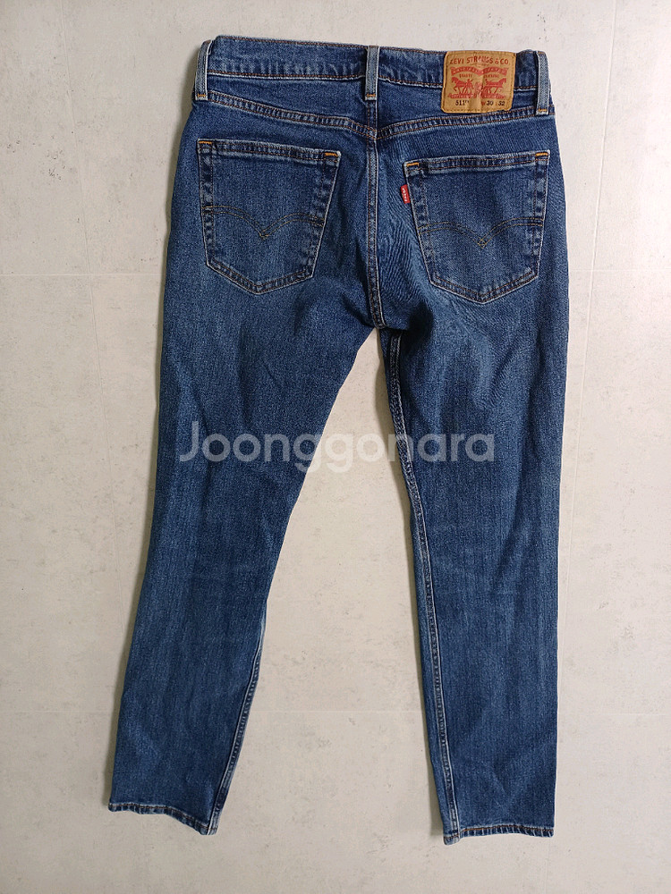 남성 리바이스 511 데님 일자청바지 (사방스판30)--6