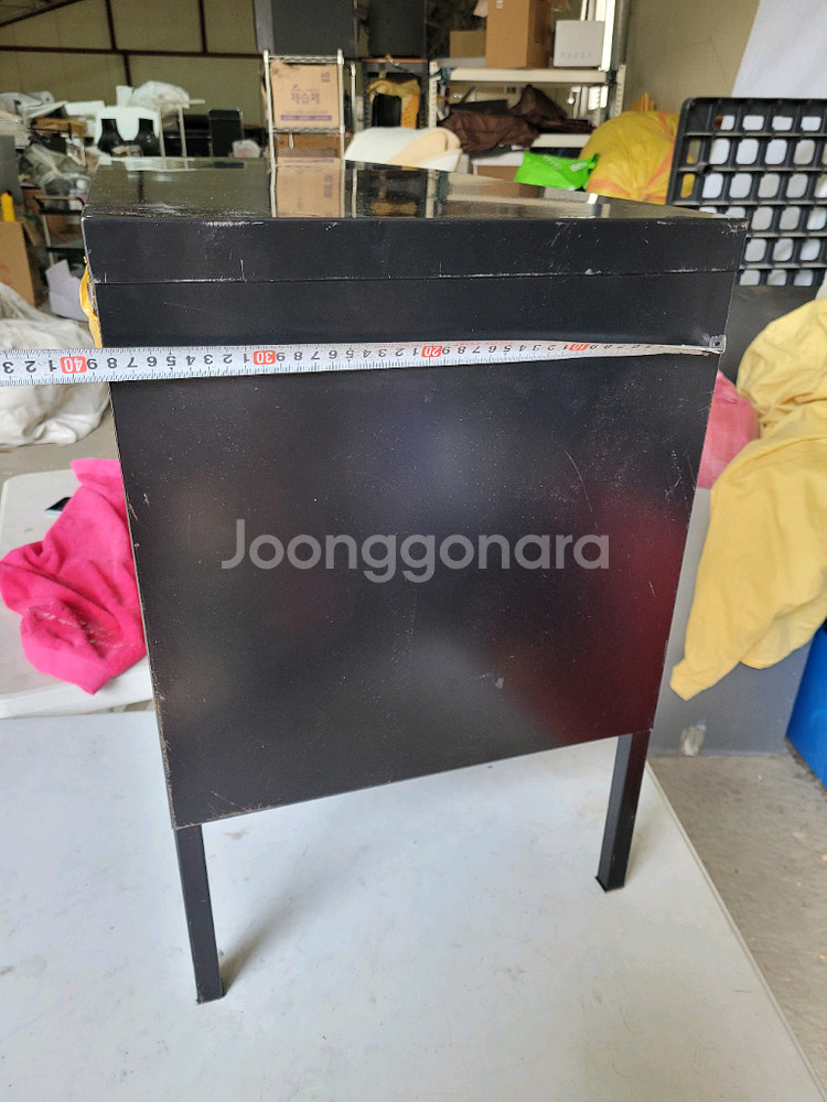 블랙 철제 캐비넷 수납장 TV받침--3