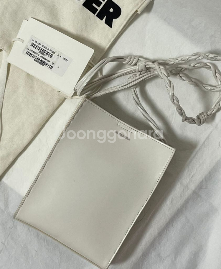 질샌더 탱글백 스몰 화이트--3