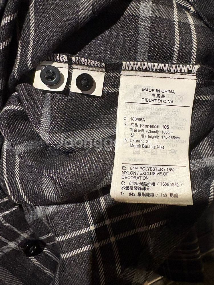 [중고]나이키 체크남방(XL)--4