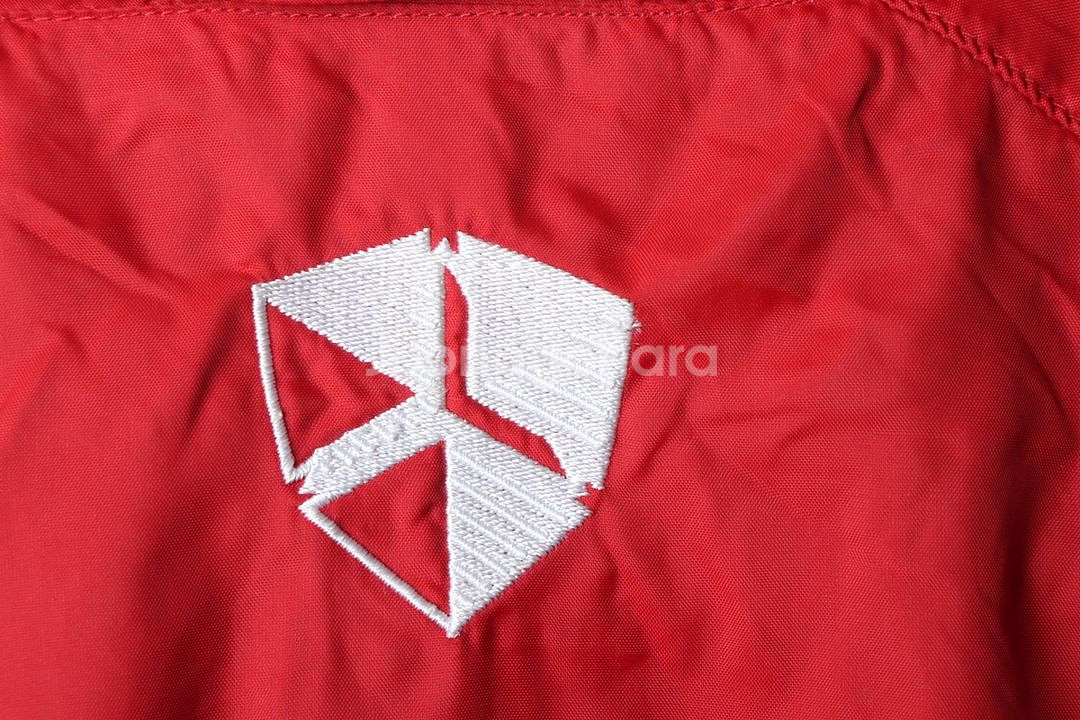 (S) 나이키 집업 바람막이 점퍼자켓 축구 레드--5