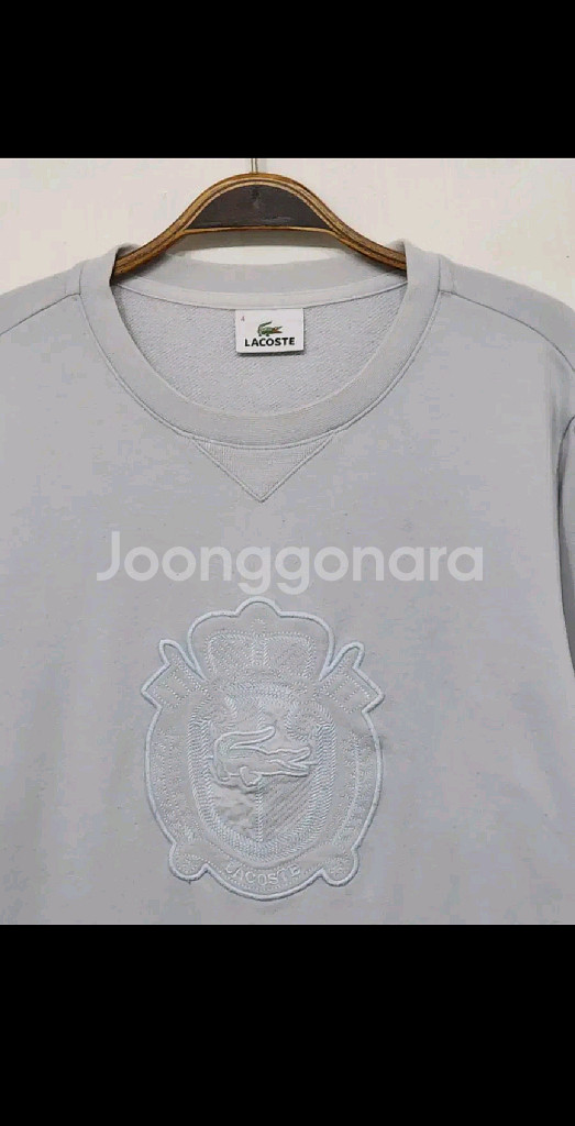 (L) 라코스테 맨투맨 로고 스웨트 티셔츠 캐주얼--1
