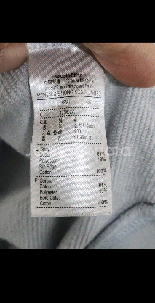 (L) 라코스테 맨투맨 로고 스웨트 티셔츠 캐주얼--4