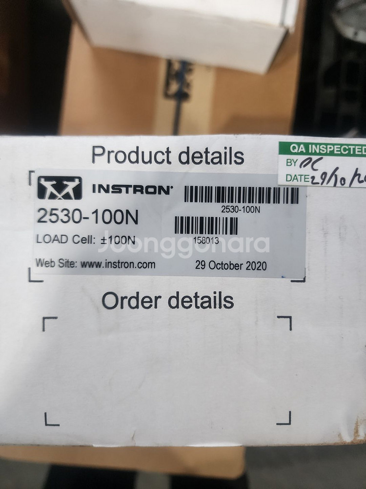 Instron 2530-100N 정적 로드셀--1