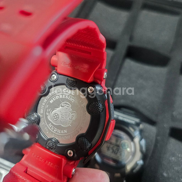 G-Shock Mudman 빨간색 시계--1