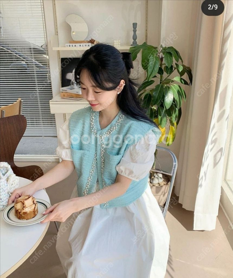 바이씨니 제작 트위드 조끼--0