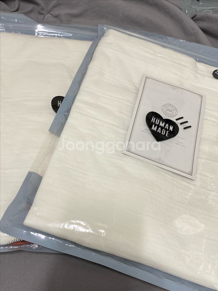 휴먼메이드 카우스 반팔티 XL, 2XL 흰티--3
