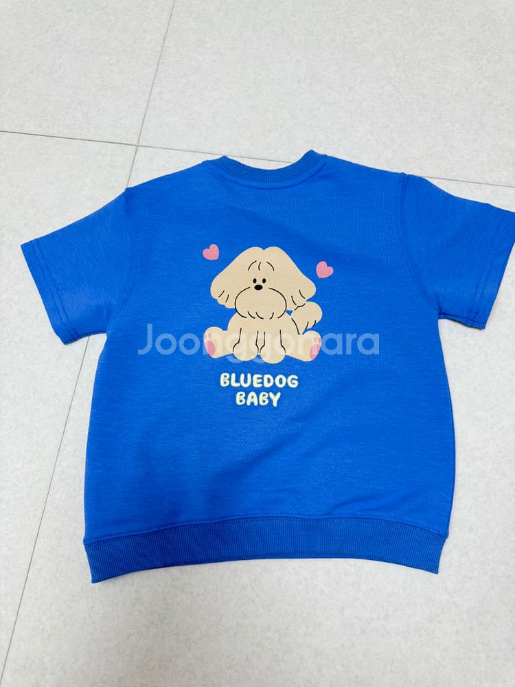 미착용) 블루독베이비 맨투맨 상하세트 110--2