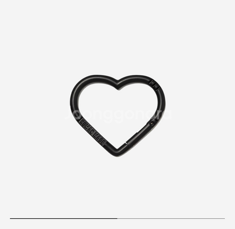 휴먼메이드 카라비너 하트 블랙--1