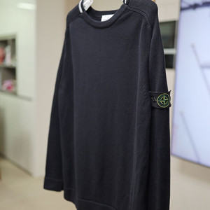 스톤아일랜드 와플 니트 크루넥 (XL / 블랙)