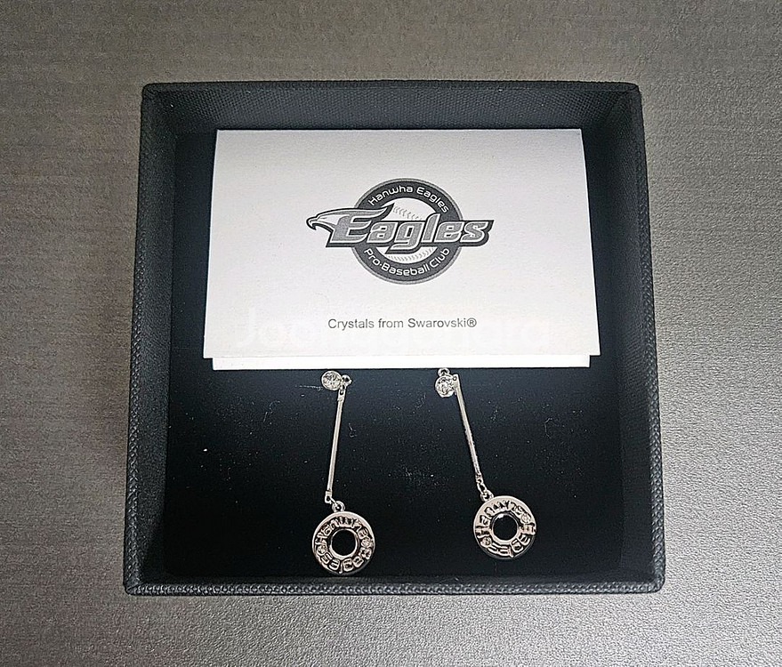 한화이글스 실버 귀걸이 이어링(새상품)--2