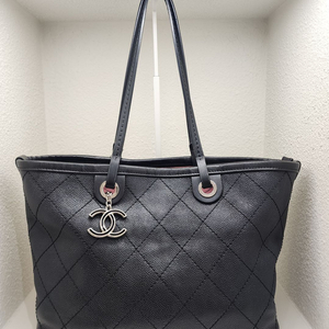 샤넬 블랙 캐비어 쇼퍼백 #19
