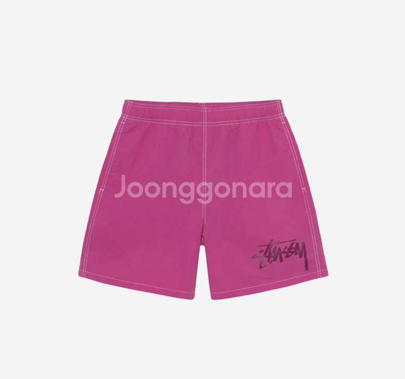 [S]스투시x아워레가시 워터 쇼츠 마젠타--0
