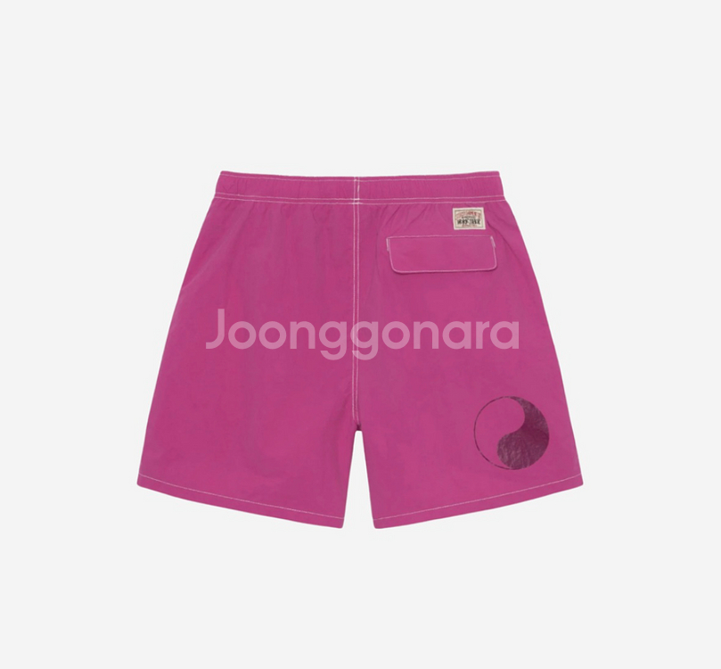 [S]스투시x아워레가시 워터 쇼츠 마젠타--1