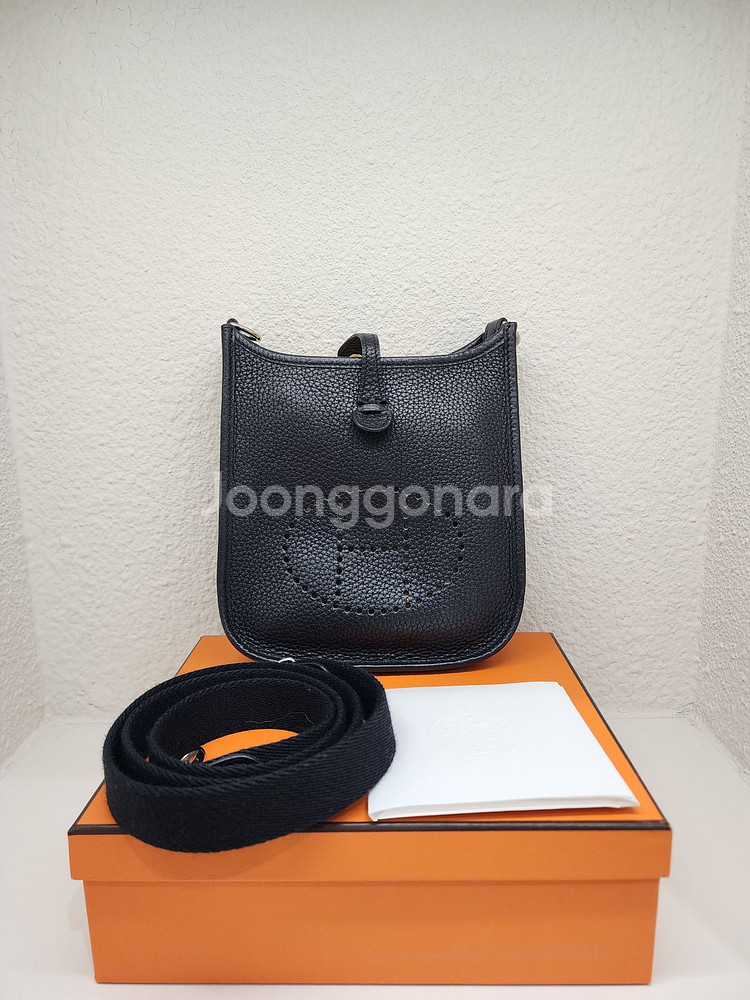 에르메스 에블린 16 미니 블랙 Z각인--0