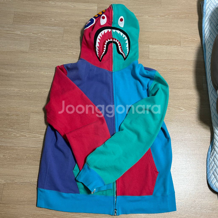 베이프 크레이지 샤크 후드집업 3XL--0