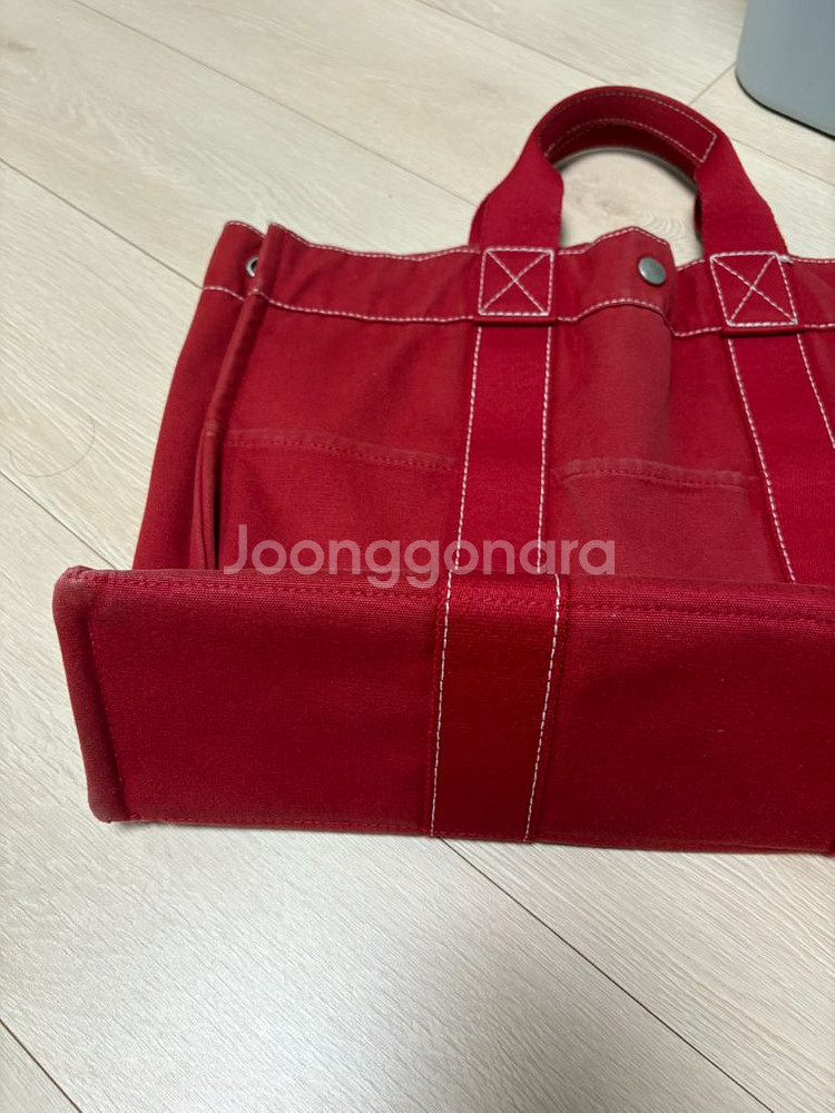 에르메스 후루토 정품 레드 토트백 MM 리본빛 모네--2