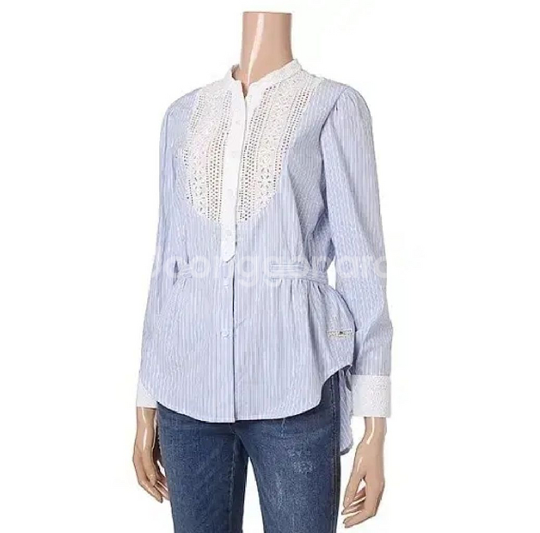 써스데이아일랜드 블라우스 지그재그 봄코디 빈티지셔츠--5