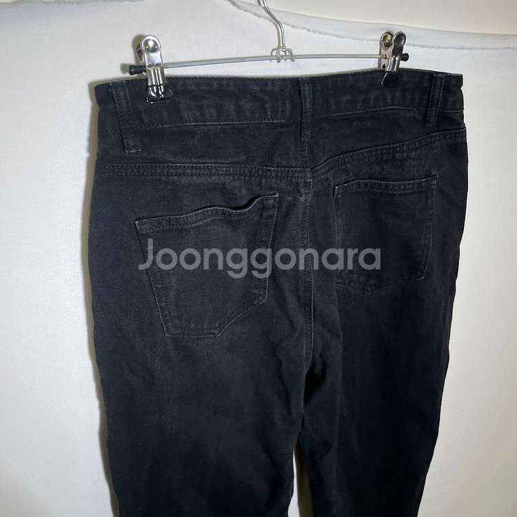 30인치)무신사스탠다드 흑청 데님 청바지--3