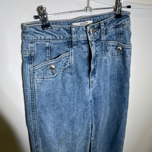 25인치)게스 여성 와이드 스판 청바지 데님