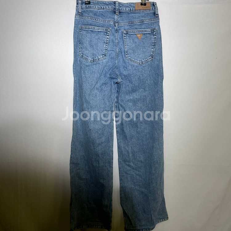 25인치)게스 여성 와이드 스판 청바지 데님--5