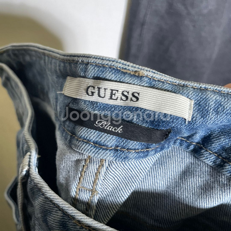 25인치)게스 여성 와이드 스판 청바지 데님--6