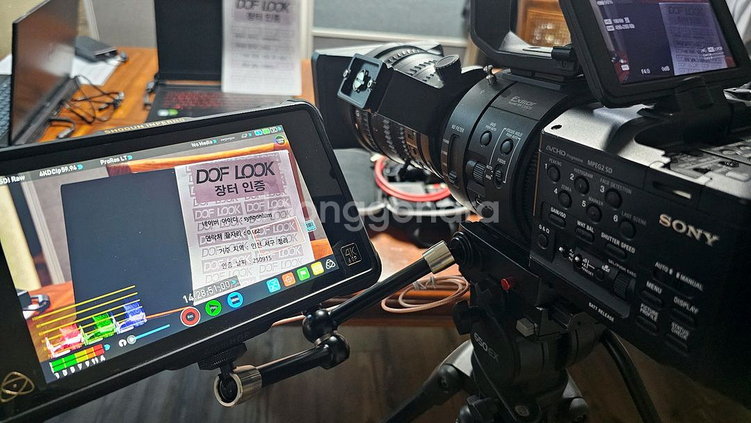 소니 fs700, 쇼군 인페르노, 리벡삼각대 등 구성품--1