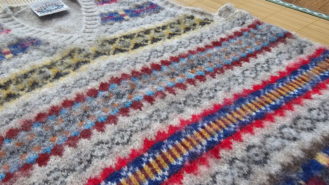 제이미슨스 페어아일 쉐기독 베스트 S사이즈(95)--2