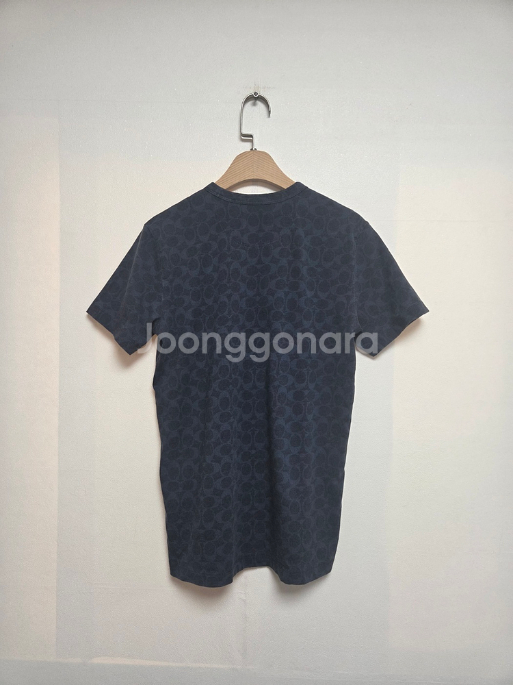 코치 여성 드림온 면 반팔 티셔츠 네이비(XS)--1