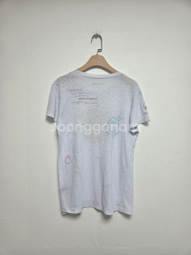 쟈딕앤볼테르 여성 스마일리 반팔티 화이트(M)--1