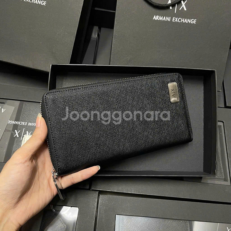 아르마니익스체인지 롱지퍼 장지갑[새상품]해외--0