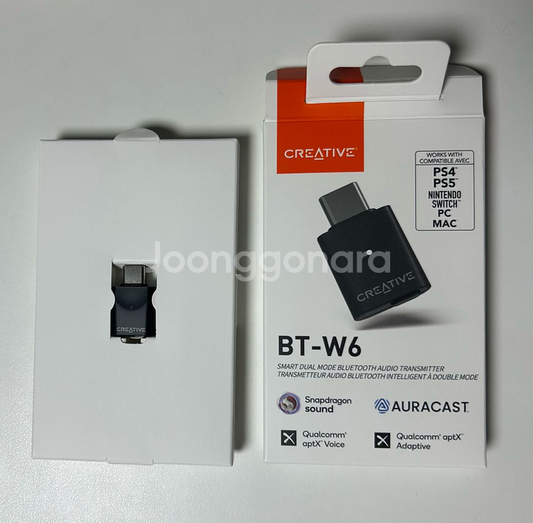 creative bt-w6 aptx 동글--0