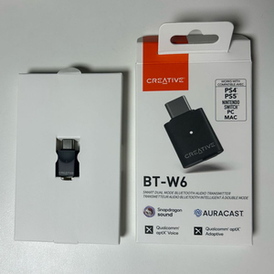 creative bt-w6 aptx 동글